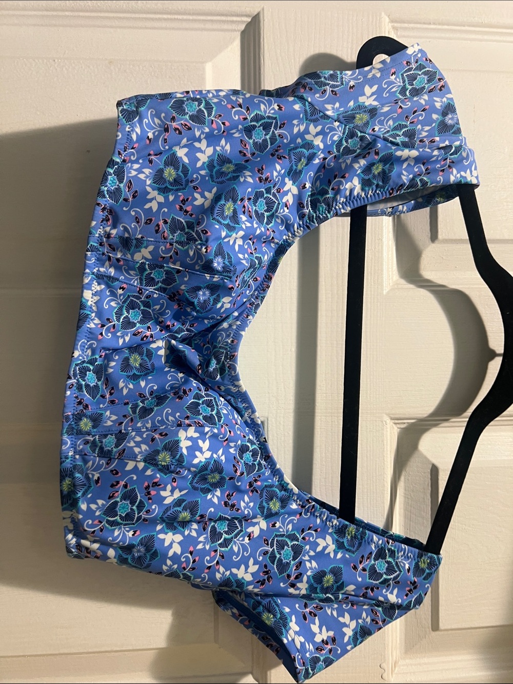 Blush Blue Floral Bikini Top